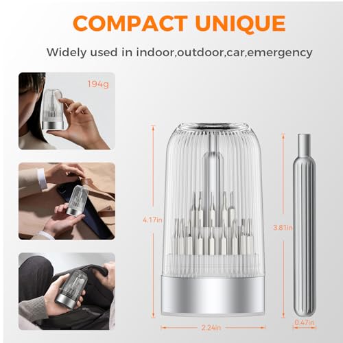 31 in 1 Mini Pocket Screwdriver Set, Magnetic Repair Kit - color: Silver