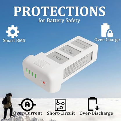 Phantom 3 Battery for DJI, 4500mAh-15.2V Intelligent Flight Drone Battery Replacement for DJI Phantom 3/Pro/Advanced/4K/SE - color: 1 pack