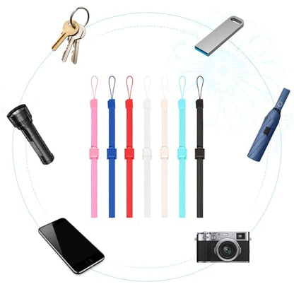 7 PCS Hand Wrist Strap, Adjustable Phone Lanyards for Wii Remote Multi Purpose Wristbands Phone Strap Wristlet Wristband with Lock for Wii Remote Controller, MobilePhone, Mp3, Digital Camera