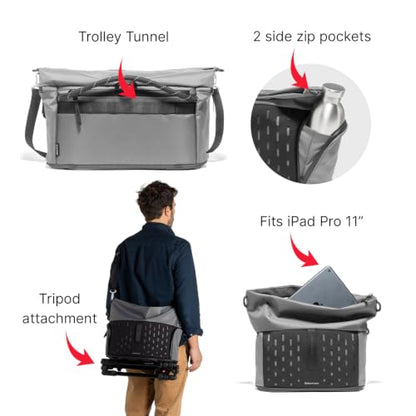 Manfrotto Uncover Camera Messenger Bag 12L, Expandable Roll-Top - size: Large Mess 12L