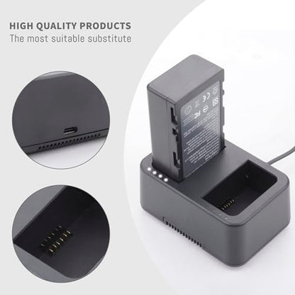 WB37 Battery Charging Hub for DJI WB37 Battery, with USB C Cable Support 65W PD (Only 1 Charger)