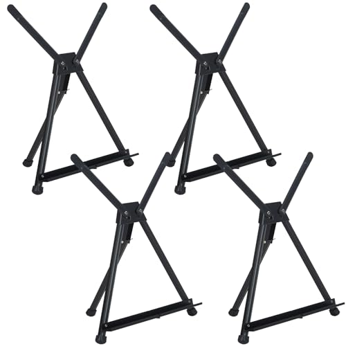 MEEDEN 4pcs Tabletop Easels: Metal Easel Stand for Painting & Display - size: 4-Pack