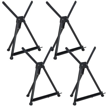 MEEDEN 4pcs Tabletop Easels: Metal Easel Stand for Painting & Display - size: 4-Pack