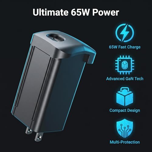 65W Fast Charger for DJI Air 3 Charging Hub,Drone with Camera Power Adapter