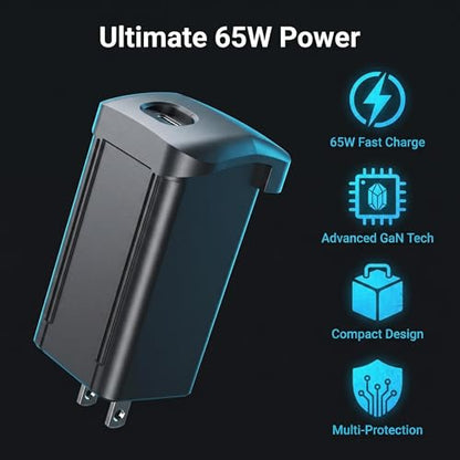 65W Fast Charger for DJI Air 3 Charging Hub,Drone with Camera Power Adapter
