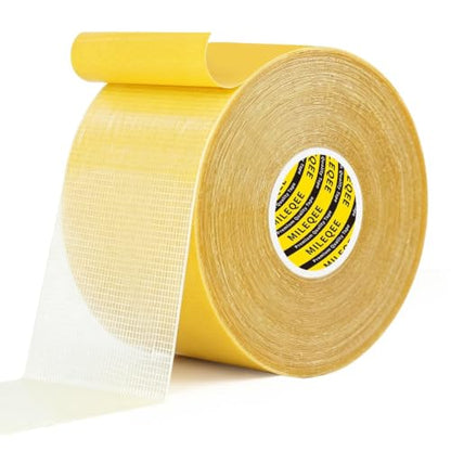 High Tack Double Sided Tape Heavy Duty Grid Mesh Magic,1Pack x 2" x 66FT - size: 1 Pack, 2" x 66FT