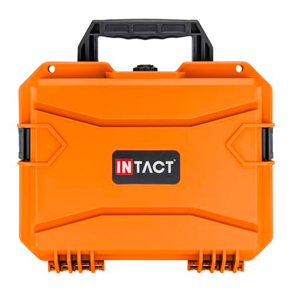 Eylar 13.8" Intact Series Compact Hard Camera Case, Lightweight and Durable Stacker Design with Foam - color: Orange