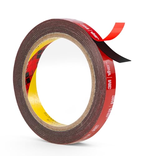 Double Sided Tape Heavy Duty 0.5" x 16.5 ft Mounting Tape VHB 5925 Black - color: Black, size: 0.5"×16.5ft