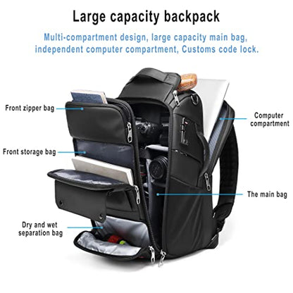Waterproof DSLR Camera Backpack - Large with TSA Lock, Fits Drone & 17-Inch Laptop