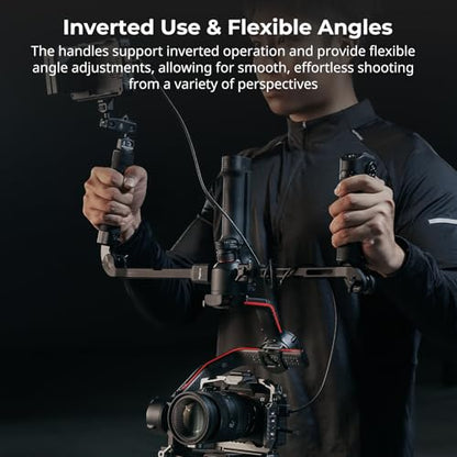 SmallRig Focus Control Dual Grip for DJI RS 2 /RS 3 Pro/RS 4 Pro Stabilizer - style: Handle w/ focus control