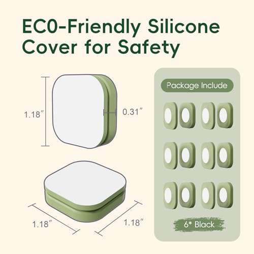 Magnetic Remote Control Holder Wall Mount for TV Fan 6 Pack Green - color: 6 Green, size: Square