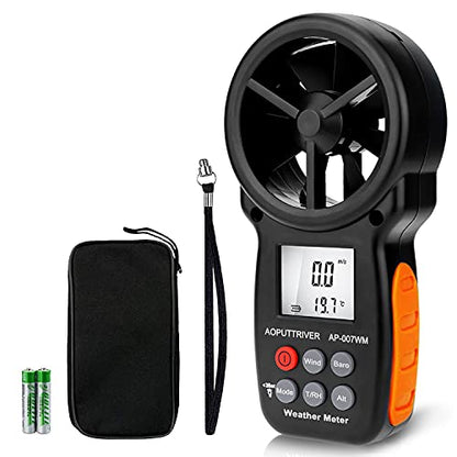 Anemometer,Digital Barometer Air Flow Wind Meter 16-Group Pressure Records - color: AP-007-WM Barometer