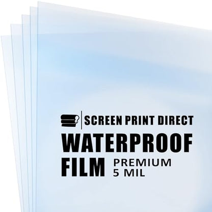 Screen Print Direct® Waterproof Inkjet Film Sheets (8.5 x 14-100 Sheets) - size: 8.5 x14 - 100 sheets
