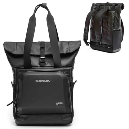NANUK N-EDC 20L Tote Bag – Water-Resistant Laptop Backpack for Work Travel and Everyday Carry – Convertible Carry-On –Versatile Design, TSA-Ready, Smart Organization – Black - style: N-edc 20l -Black