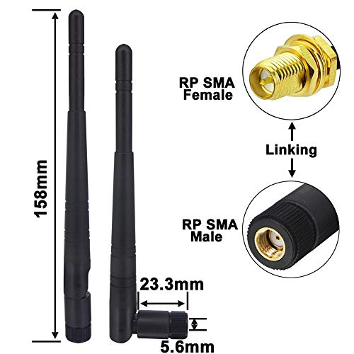 WiFi Antenna (2-Pack) for Behringer XAir XR18, XR16, XR12 Digital Mixer, Boost Wireless and Bluetooth Signal, Kaunosta