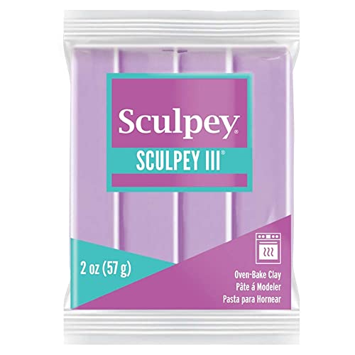 Sculpey III Polymer Oven-Bake Clay, Spring Lilac, Non Toxic, 2 oz. bar - color: Purple