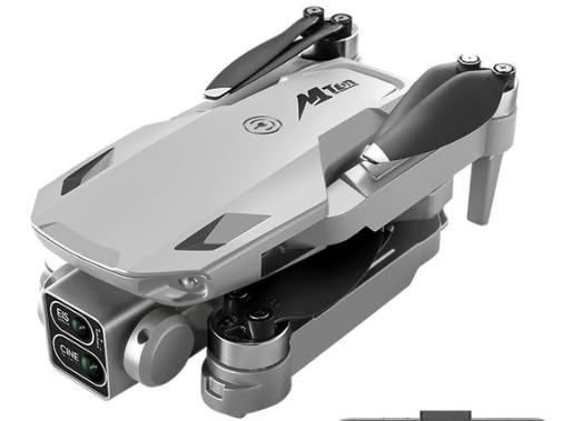 Drone with 4K HD Dual Camera for Adults Kids, RC Quadcopter with 2 Modular 1800mAh Batteries for 30 Mins Long Flight (Gray) - color: Gray