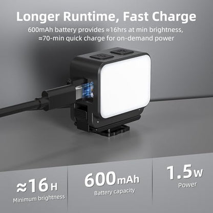 Mini LED Vlogging Light for DJI Osmo Nano Action Camera Accessories