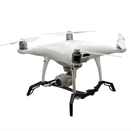 SSE Landing Gear Stabilizers + Camera Gimbal Guard for DJI Phantom 4 Advanced, Advanced+ & DJI Phantom 4 PRO, PRO+ (Black)