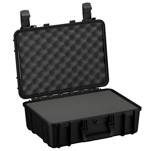Condition 1 18" Medium Waterproof Hard Case With Foam, Model 801, Black - color: Black
