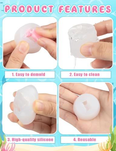 2 Pcs Mini Cute Axolot Figurines Silicone Mold - color: 2 Pcs Axolot White