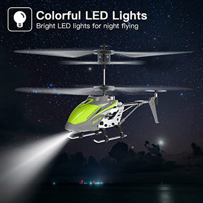 Remote Control Helicopter SYMA S107H Mini RC Helicopter with Gyro Green - color: Green
