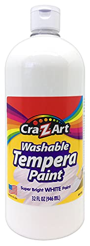 Cra-Z-Art Washable Tempera Paint White 32oz - color: White, size: 32 Fl Oz (Pack of 1)