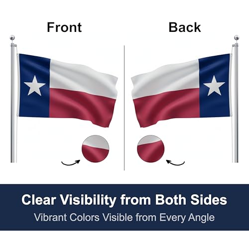 SSK® Texas Outdoor Flag - Large 3' x 5', Weather-Resistant Polyester - color: Texas