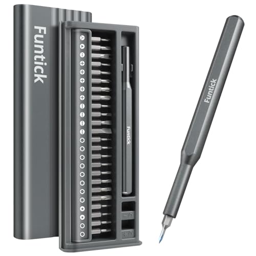 26 in 1 Small Precision Screwdriver Set, Professional Magnetic Mini Repair Tool Kit for Phone, Computer, Watch, Laptop, Macbook, Ring Doorbell, Eyeglass, Electronic, [Bearing Steel] Screw Driver
