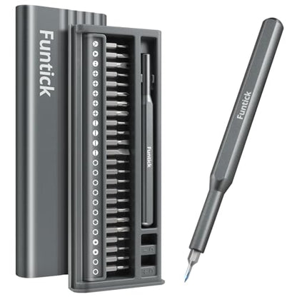 26 in 1 Small Precision Screwdriver Set, Professional Magnetic Mini Repair Tool Kit for Phone, Computer, Watch, Laptop, Macbook, Ring Doorbell, Eyeglass, Electronic, [Bearing Steel] Screw Driver