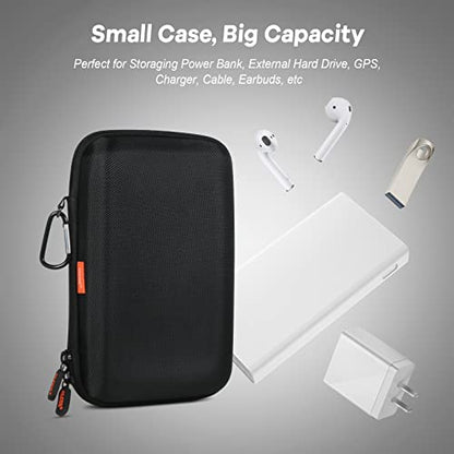 Shockproof Hard Shell Carrying Case for GPS, External Hard Drive - color: Black