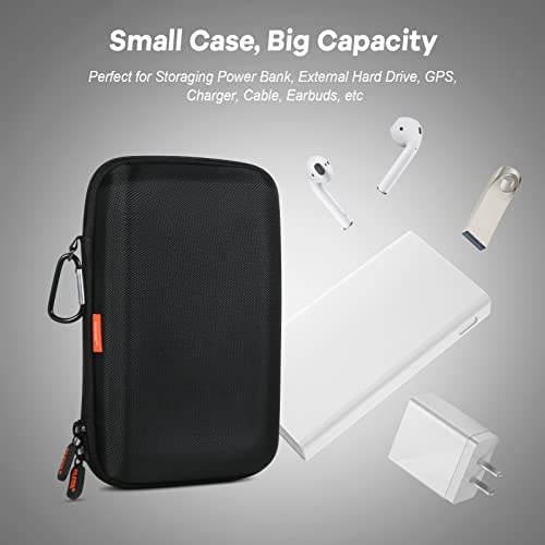 Shockproof Hard Shell Carrying Case, Large Capacity Storage Pouch Bag - color: Z Black and Deep Purple