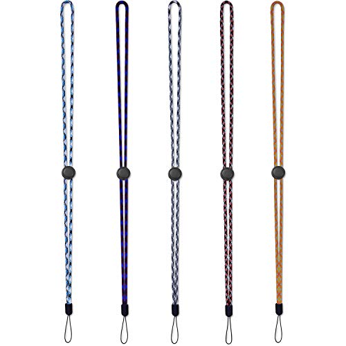 YOUOWO 5Pack 5Colours Adjustable Lanyards Multicolor,Neck Strap Lanyard - color: Colors
