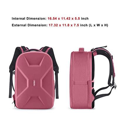 MOSISO Camera Backpack, DSLR/SLR/Mirrorless Photography Camera Bag - color: Dusty Rose