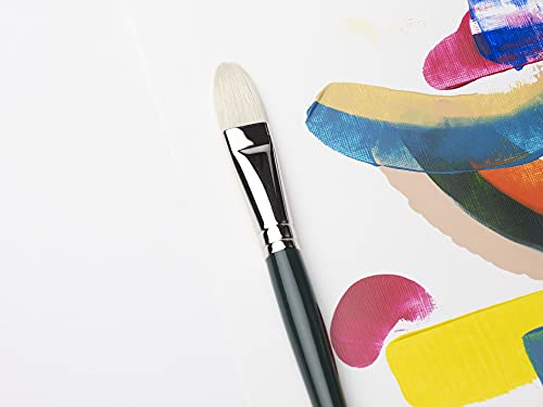 Winsor & Newton Winton Oil Brush, Long Handle, 3 pack, #2 - style: #2 - Short Handle