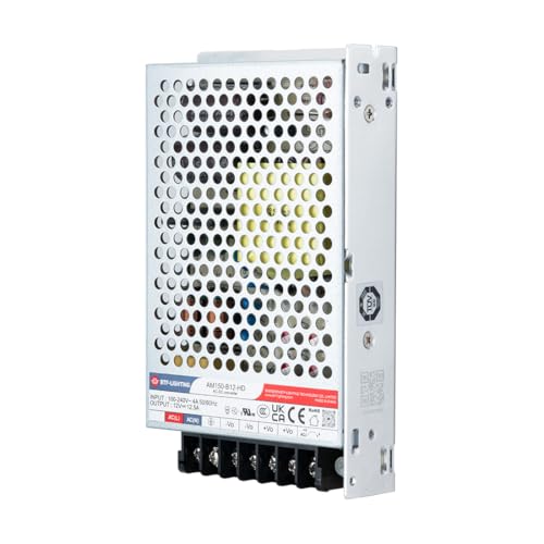 BTF-LIGHTING Power Supply DC12V 150W UL Recognized Component for LED Strip - size: 12V150W