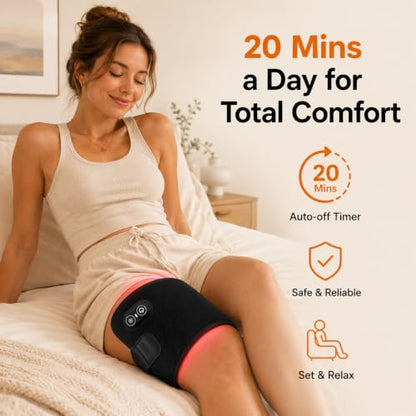 Red Light Therapy Pad for Body Pain, 11.8"x6.9" Portable Infrared Wrap - size: 11.8"x6.9"