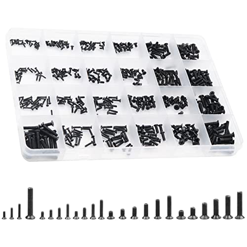 480Pcs Black Laptop Notebook Computer Replacement Screws Kit