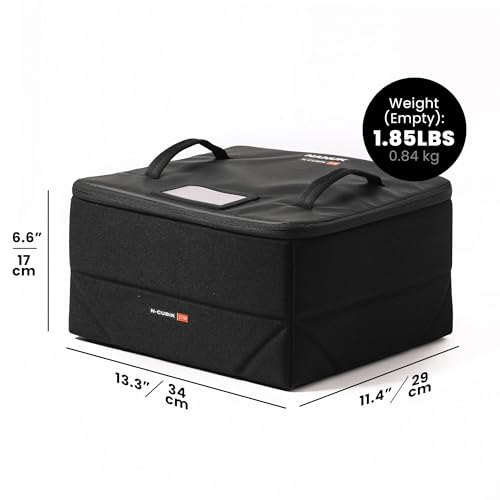 NANUK N-Cubik 17M Camera Bag Insert – Medium Water-Resistant Cube – Shockproof Protective Camera Insert for Backpack – Perfect for Tech Gear & Accessories (11.4” x 13.3” x 6.6”) - size: 17M Medium 11.4 x 13.3 x 6.6"