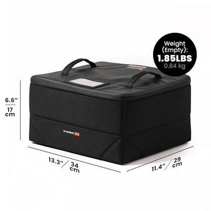 NANUK N-Cubik 17M Camera Bag Insert – Medium Water-Resistant Cube – Shockproof Protective Camera Insert for Backpack – Perfect for Tech Gear & Accessories (11.4” x 13.3” x 6.6”) - size: 17M Medium 11.4 x 13.3 x 6.6"