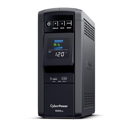 CyberPower CP1000PFCLCD PFC Sinewave UPS Battery Backup and Surge Protector - size: 1000VA, style: Mini-Tower