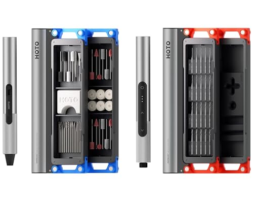 HOTO 2-in-1 Master DIY & Repair Kit: Compact Craft Power Tool Kit – Includes Mini Rotary Tool & Electric Mini Drill Pen