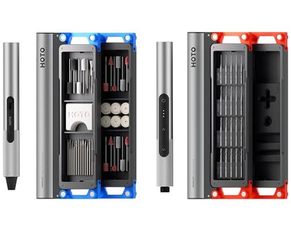 HOTO 2-in-1 Master DIY & Repair Kit: Compact Craft Power Tool Kit – Includes Mini Rotary Tool & Electric Mini Drill Pen