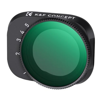 K&F CONCEPT Variable ND2-32 (1-5 Stop) ND Filter for DJI Mini 3 Pro - style: ND2-32