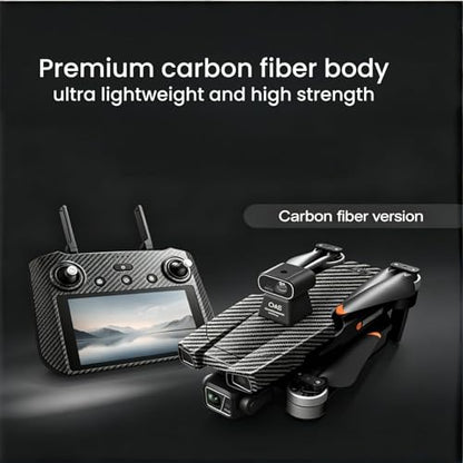 AE86ProMax Drones with camera for Adults 4k,3 Batteries Carbon - color: Carbon Fiber