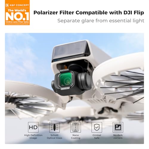 K&F CONCEPT PL Filter Compatible with DJI Flip - style: CPL Filter