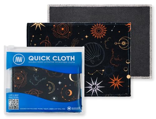 Microfiber Wholesale Quick Cloth Glasses Cleaning Cloths 5x7 Astrology - color: Astrology, size: 5"x7"