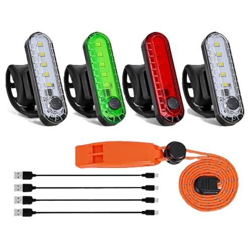 Nilight Marine Boat Navigation Light 4PCS Red Green White Four Modes Lamp - color: 5LED Navigation Light-4Pcs