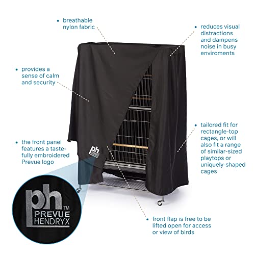Prevue Pet Products Large Bird Cage Cover - Black, Size Large - size: 37x25x48