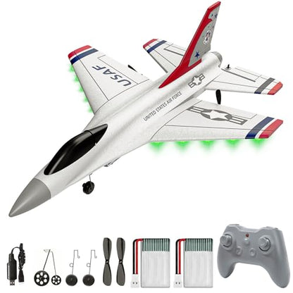 DEERC F16 Thunderbirds RC Plane,3CH Remote Control Airplane Fighter Toys - style: F16 RC Plane